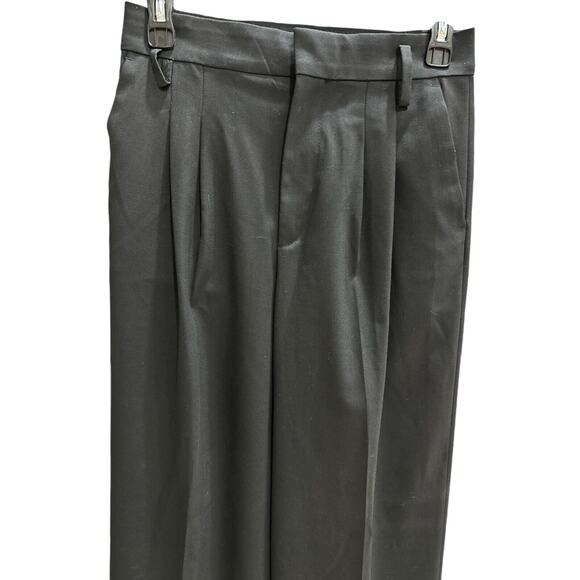 Zara Dress Jeans Size XS Black Straight Drawstring Waist W/Pockets RN 77302 - Picture 3 of 11